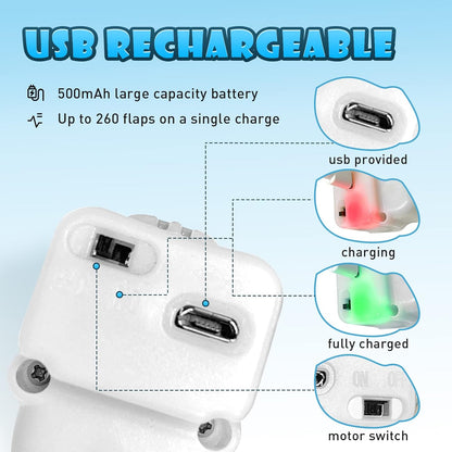 Flapping Wings Bird Catnip Toy for Interactive Cat Playtime