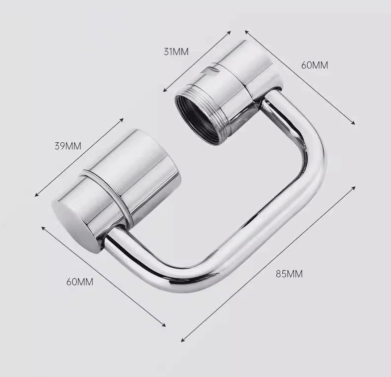 TTZZ 1440° Rotatable Faucet Aerator Extension for Universal Sink