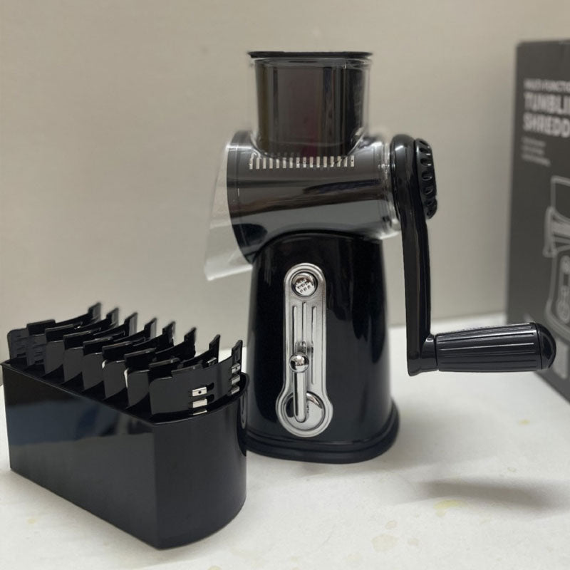 Multi-Functional Hand-Crank Grater for Efficient Cheese and Vegetables