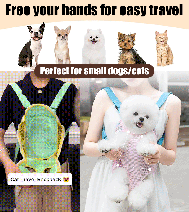 Comfortable Leg-Out Pet Carrier Backpack for Small Dogs Cats Travel