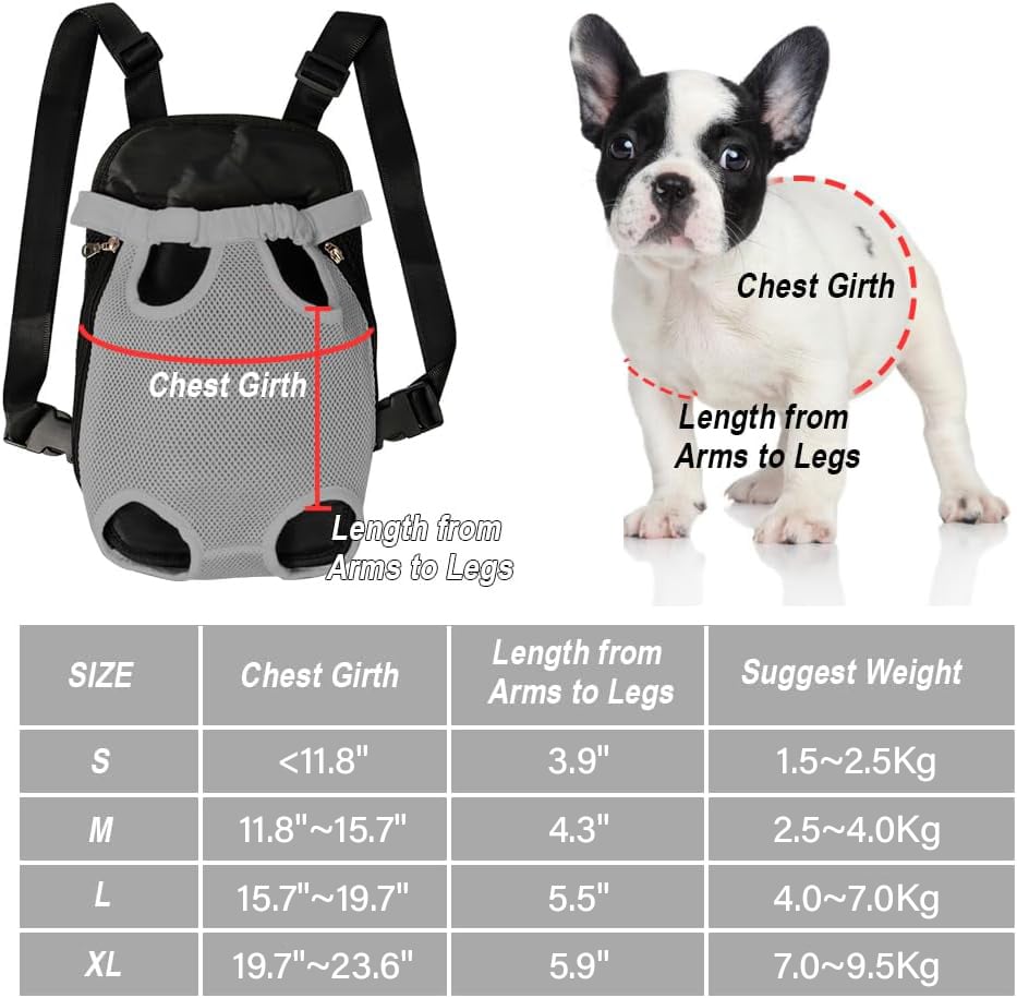 Comfortable Leg-Out Pet Carrier Backpack for Small Dogs Cats Travel
