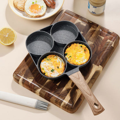 4-in-1 Nonstick Breakfast Frying Pan for Eggs Bacon Burgers