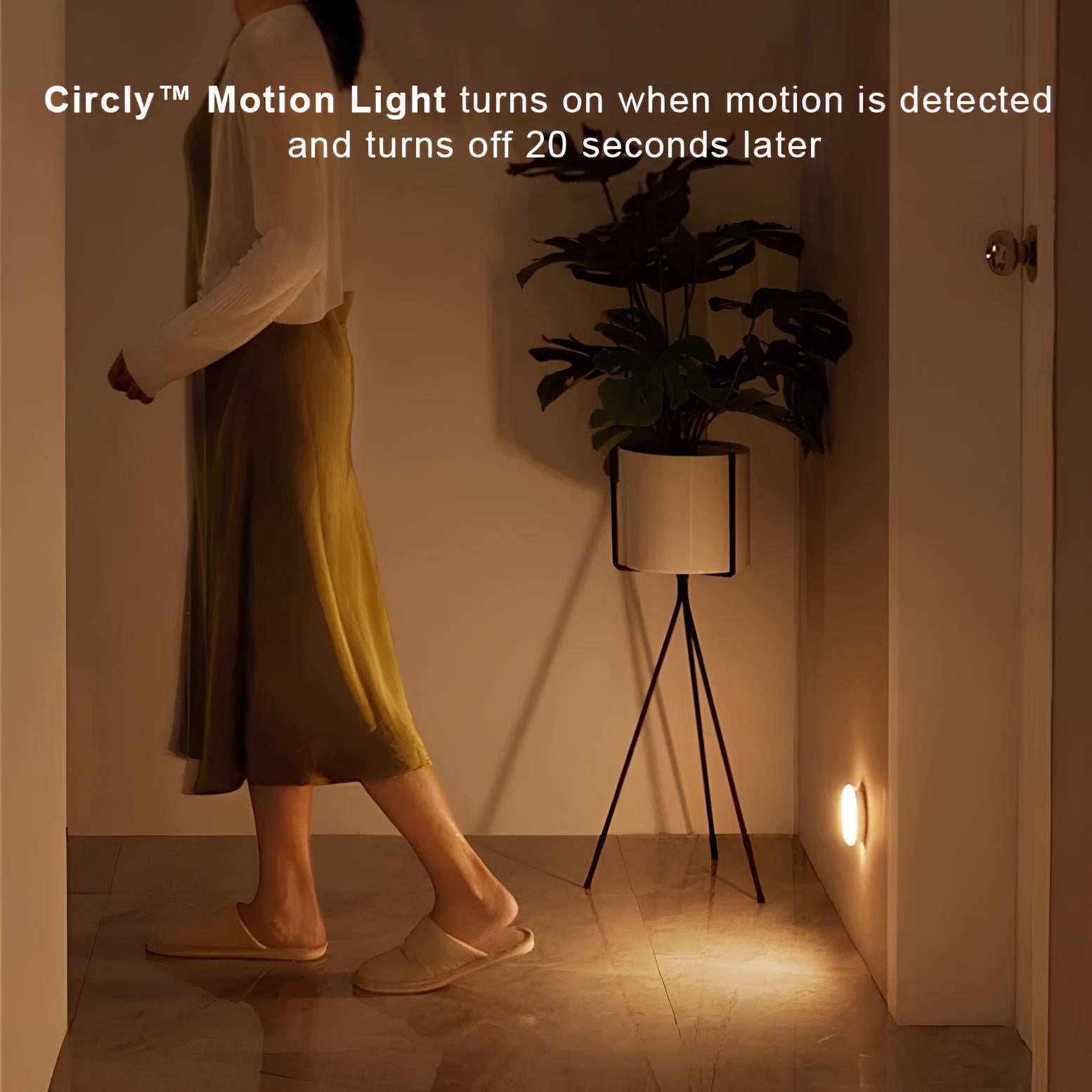 Circly Motion Sensor Light with USB or Battery Power