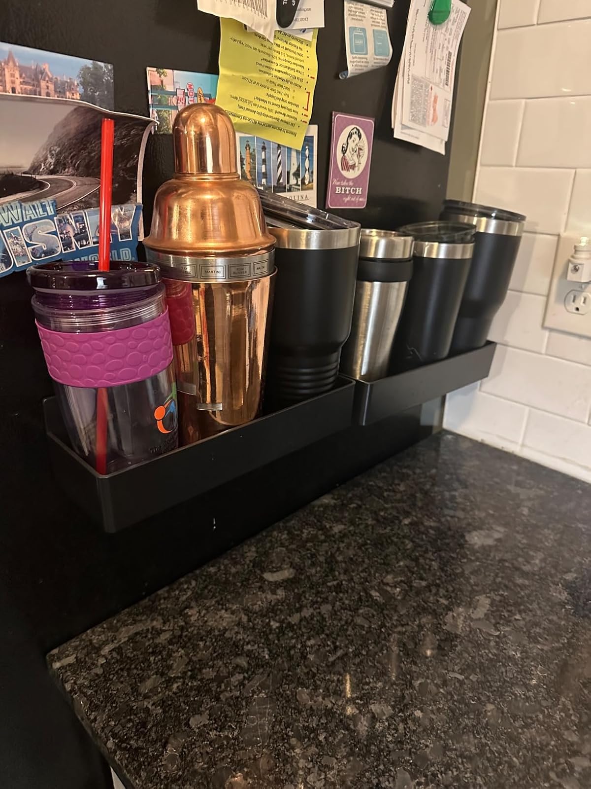 Sakerplus Strong Magnetic Refrigerator Shelf Kitchen Organizer for Spices & Essentials