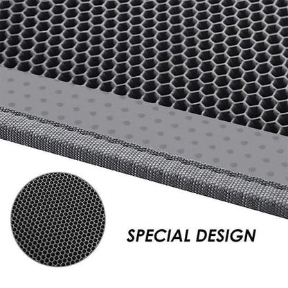 Premium Cat Litter Mat Non-Slip Double Layer Honeycomb Design Easy Clean Trapper