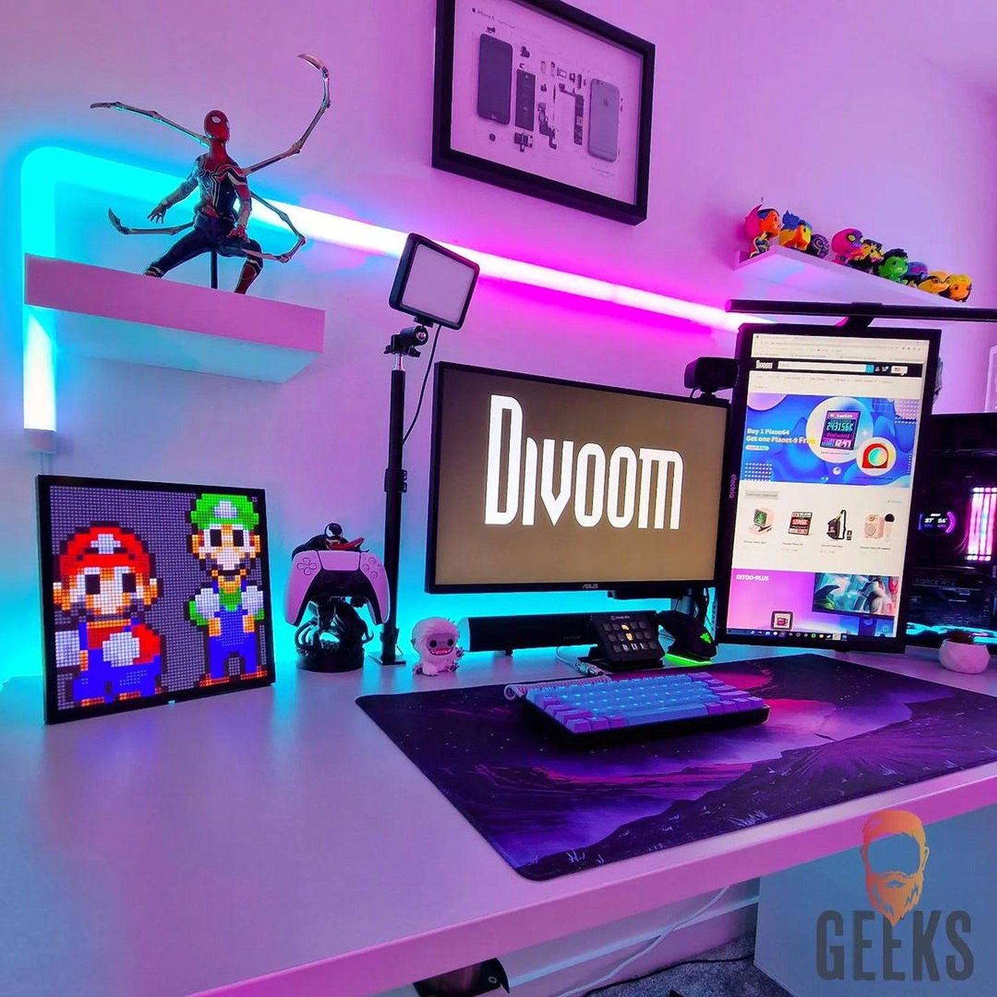 Divoom Pixoo-64 64x64 WiFi Pixel Art LED Display