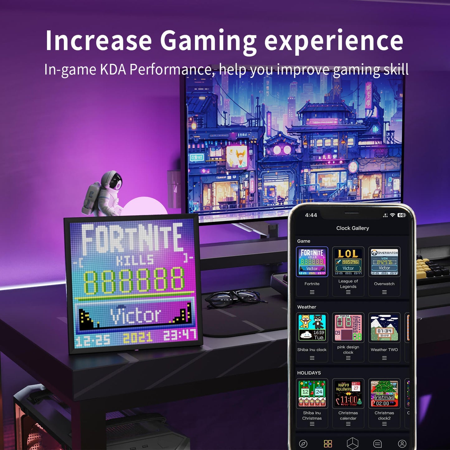 Divoom Pixoo-64 64x64 WiFi Pixel Art LED Display