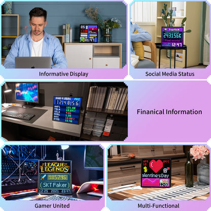 Divoom Pixoo-64 64x64 WiFi Pixel Art LED Display