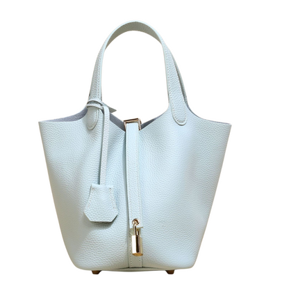 Elegant Kate Lock Bag: Pebbled Texture, Secure Closure, Versatile Shoulder Handbag