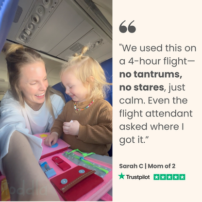 Portable Montessori Busy Board for Toddlers: Educational Sensory Activity Travel Toy