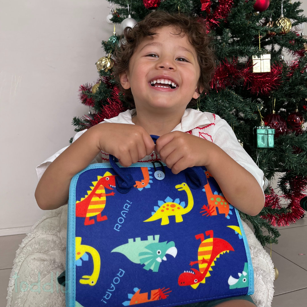 Portable Montessori Busy Board for Toddlers: Educational Sensory Activity Travel Toy