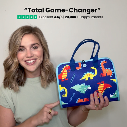 Portable Montessori Busy Board for Toddlers: Educational Sensory Activity Travel Toy