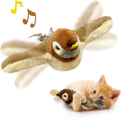 Flapping Wings Bird Catnip Toy for Interactive Cat Playtime