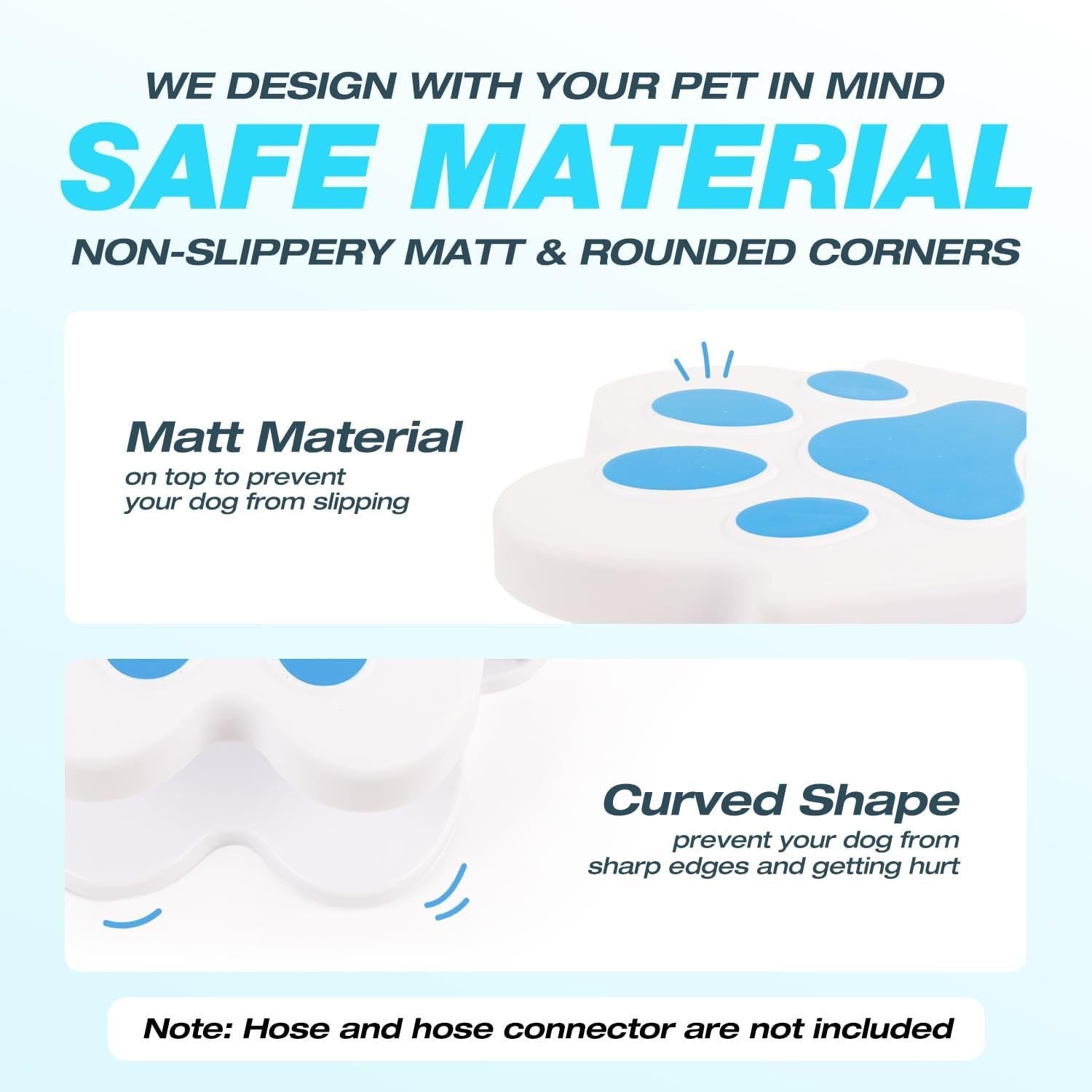 Interactive Outdoor Dog Water Fountain: Step-On Paw Activated Fresh Water Dispenser