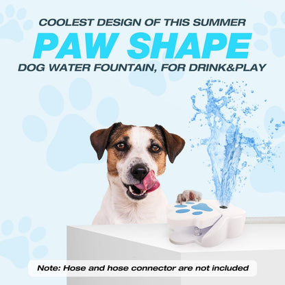 Interactive Outdoor Dog Water Fountain: Step-On Paw Activated Fresh Water Dispenser