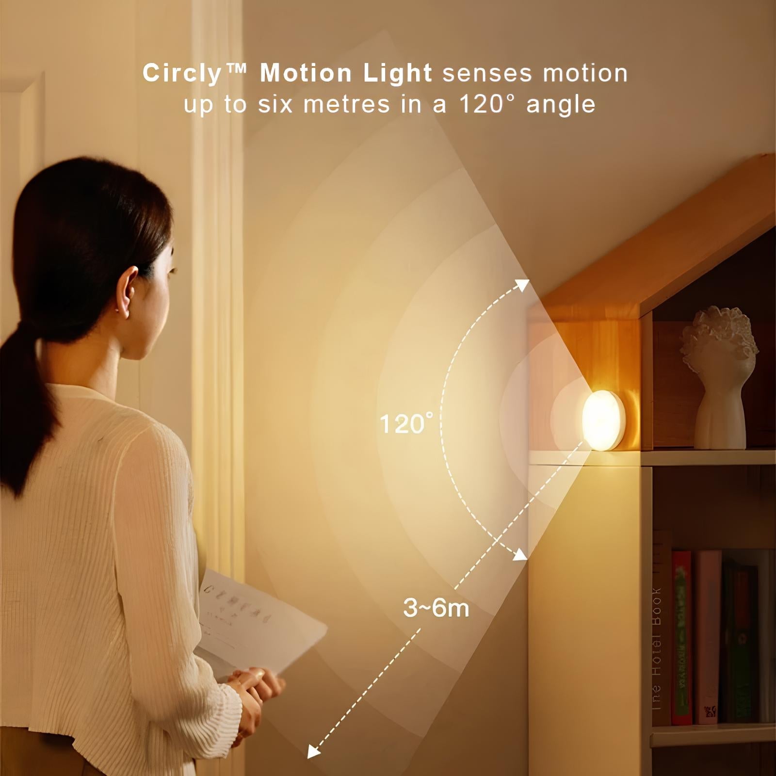 Circly Motion Sensor Light with USB or Battery Power