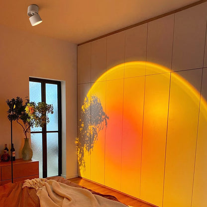 Versatile LED Sunset Projection Lamp for Romantic Ambiance and Photography