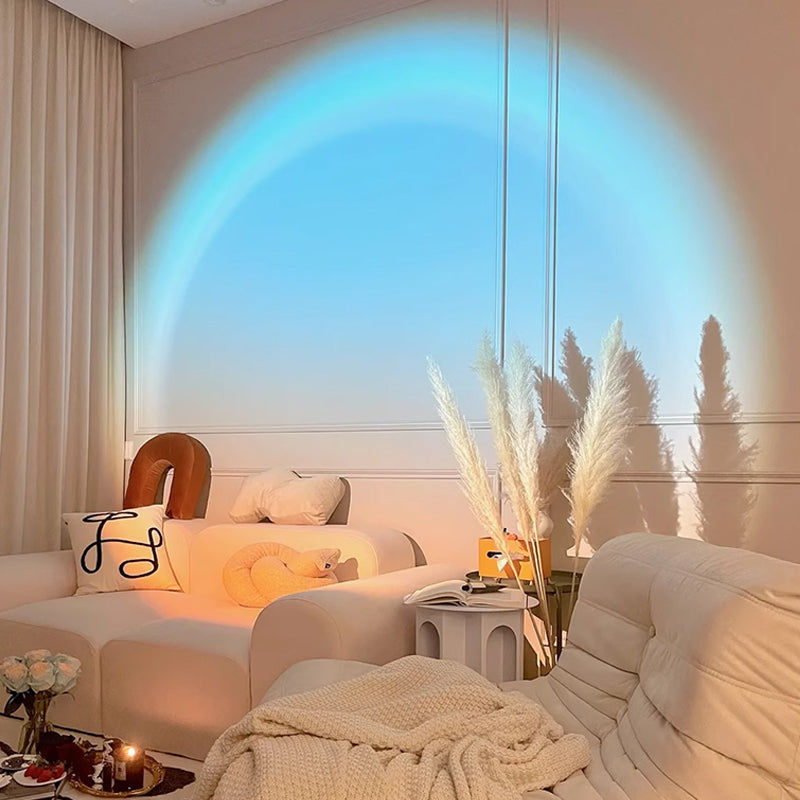 Versatile LED Sunset Projection Lamp for Romantic Ambiance and Photography