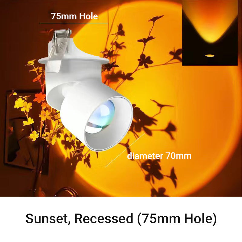 Versatile LED Sunset Projection Lamp for Romantic Ambiance and Photography