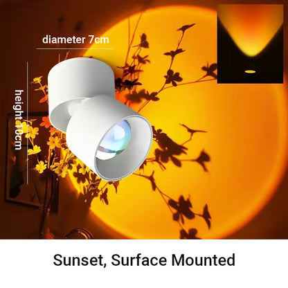 Versatile LED Sunset Projection Lamp for Romantic Ambiance and Photography