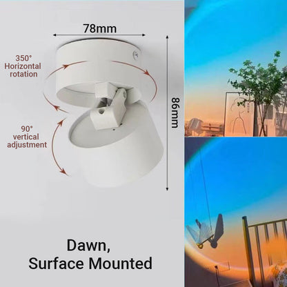 Versatile LED Sunset Projection Lamp for Romantic Ambiance and Photography