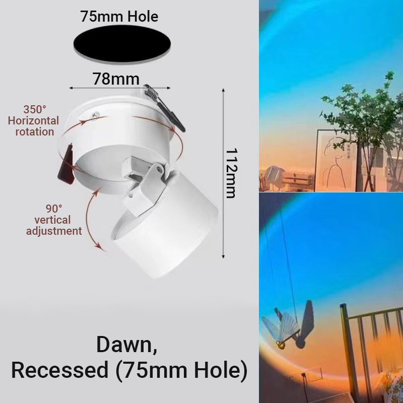Versatile LED Sunset Projection Lamp for Romantic Ambiance and Photography